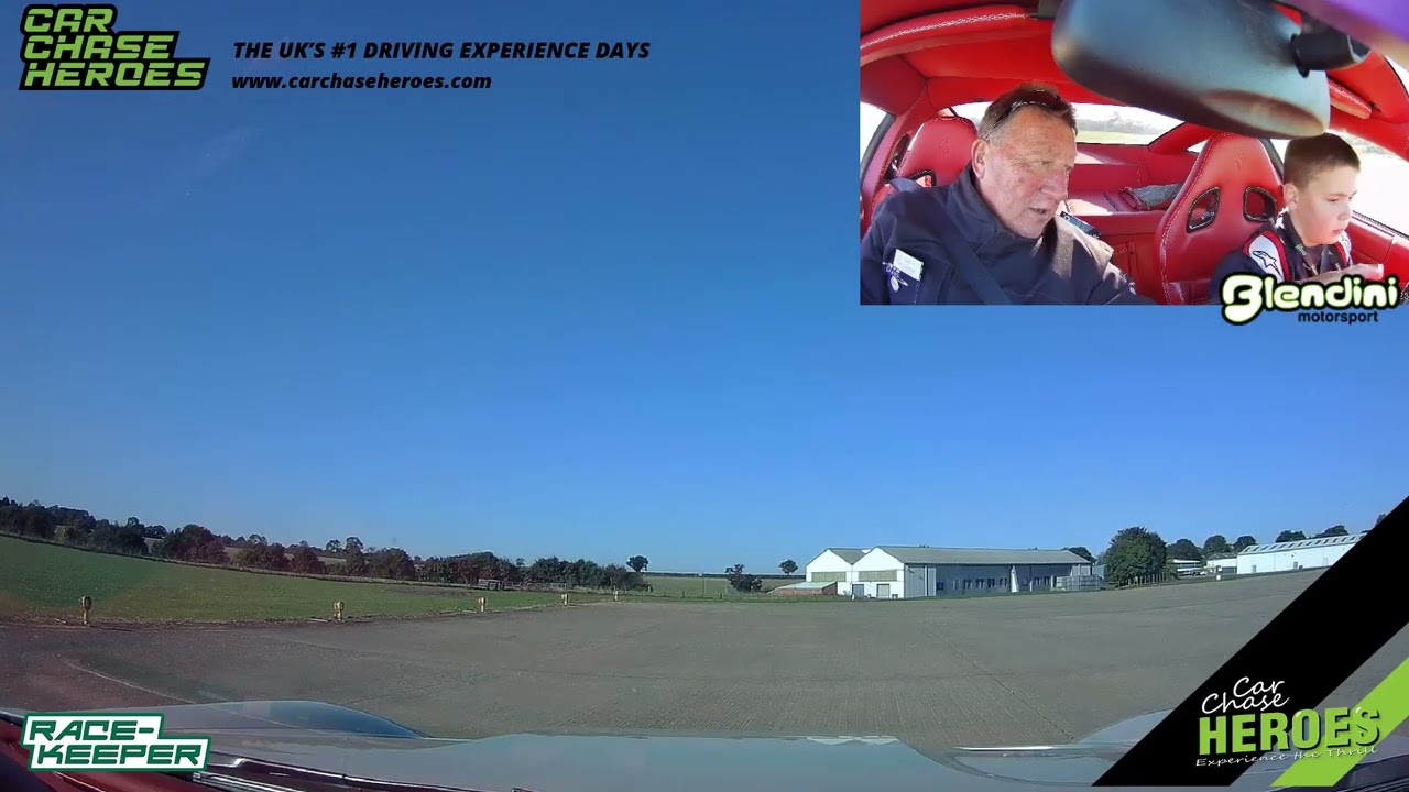 Ferrari V12 at Sywell Aerodrome (UK) with Car Chase Heroes