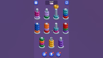 Nuts Sort Master Level 186 | Mobile Games
