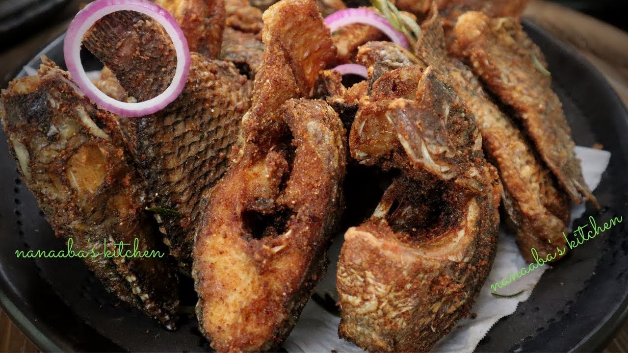 Fried Tilapia Recipe I How to make a fried Tilapia I Nanaaba's Kitchen Crispy Golden Fried Fish