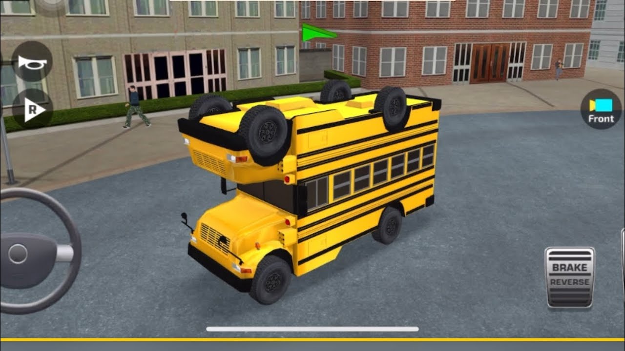 School Bus Drive 🚃 Real Bus Parking | Bus Parking Modified City