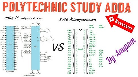 Comparison between 8085 Microprocessor and 8086 Microprocessor