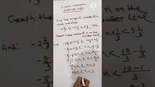 Class 10 th Linear inequations exercise #learn #maths #online #education #9th10thmathsushil