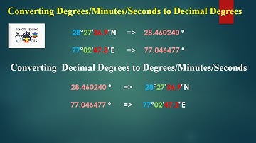 DMS to Decimal Degrees Formula and Converting Degrees Minutes and Seconds to Decimal Degrees.