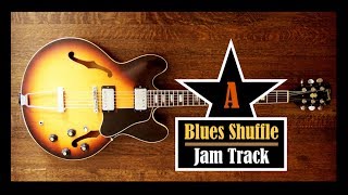 blues shuffle // guitar backing jam track (a)