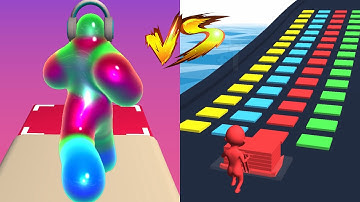 Blob Runner 3D Vs Stack Colors - All Levels Gameplay Android, iOS (F2P)