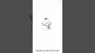 Snowman Drawing Step-by-Step Create Winter Wonderland