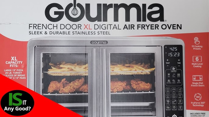 Gourmia 43L XL 12-Slice Digital Air Fryer Oven with Single-Pull