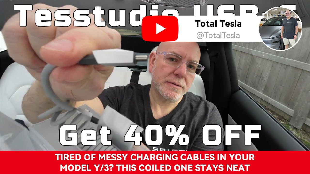 Надоели запутанные зарядные кабели в вашем Model Y/3? Этот витой кабель поможет поддерживать поря...