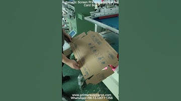 Automatic Screen Printing Machine for Card Box