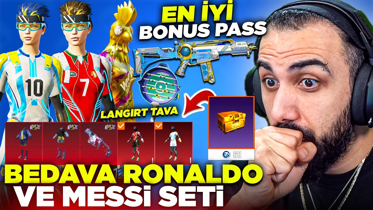 RONALDO VE MESSİ SETLERİ GELDİ 😱 (60 PARÇACIĞA ALINIYOR) YENİ ALTIN SET EFSANE! - PUBG Mobile