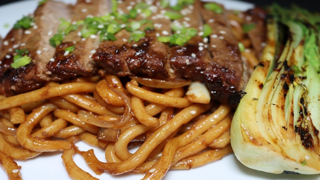 Udon Noodles with Bulgogi Steak How to make Korean Bulgogi Korean