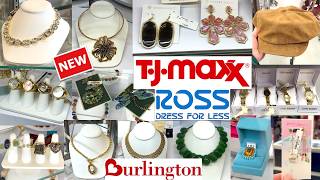 JEWELRY AT TJ MAXX SHOP WITH ME | necklaces, rings, purse charms, new arrivals, ross, burlington