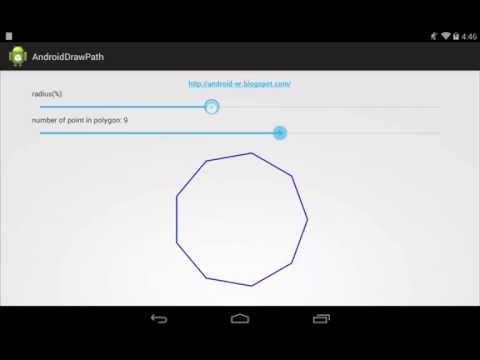 Draw Path of polygon on canvas of custom View