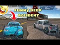 Funny deep accident 😂 || Ultimate car Driving simulator || must watch ||