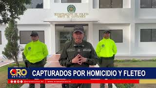Capturan a tres señalados de homicidio y hurto: pertenecerían a ‘Los Magníficos’ | Oro Noticias