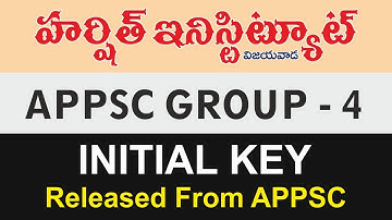 Appsc group 4 initial key