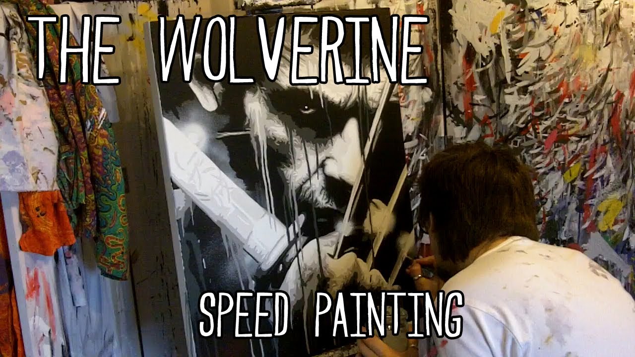 THE WOLVERINE - Speed Painting - Art by Stephen Quick - Spray Paint & Acrylic