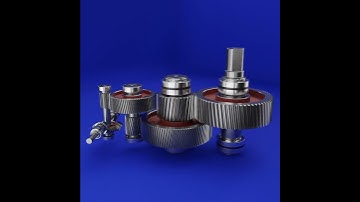 Spiral Bevel Gears Animation #gear #animation #blender #cycles #render #solidworks #grabcad
