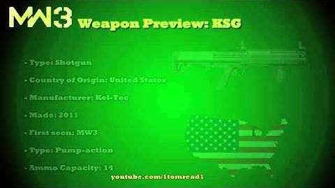 MW3 Guns - KSG  BRAND NEW GUN  (MW3 Weapons previews