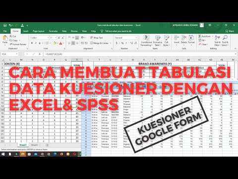 Cara Membuat Tabulasi