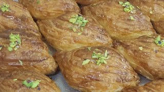 حلويات عربية سورية/شعيبيات بالقشطه ??/Syrian Arabic sweets/Shoaiyat with cream??/