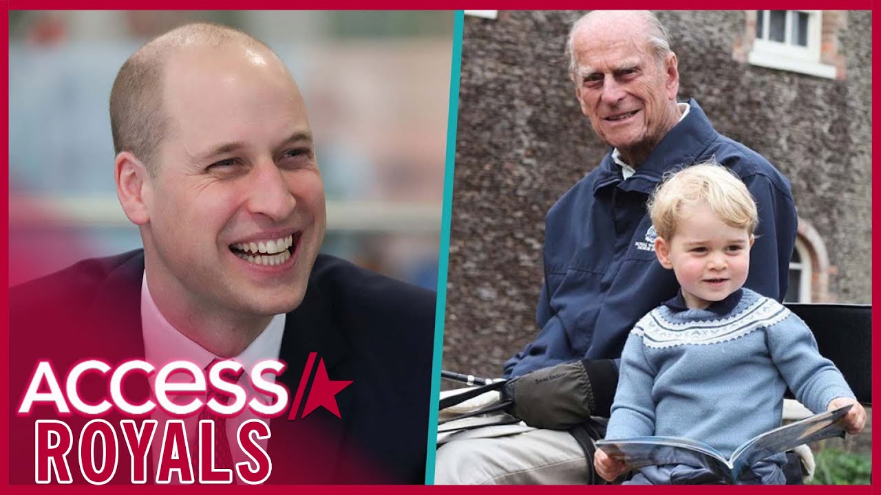 Prince William Displays Photo Of Prince Philip & Prince George In His Office