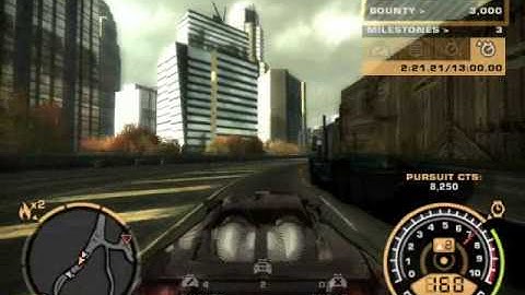 NFS Most Wanted: Invisible police cars! (Part 1/2)