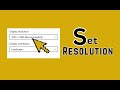 How to Set Screen Resolution on Windows 7, Windows 8,Windows 10, and Windows 11: Step-by-Step Guide