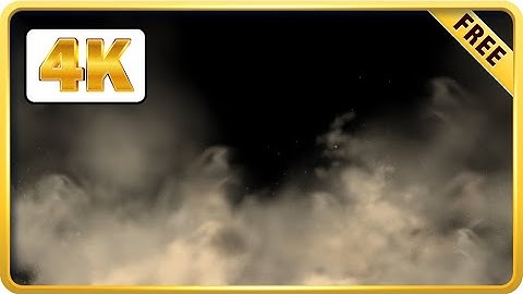 Mysterious Fog black screen loop footage