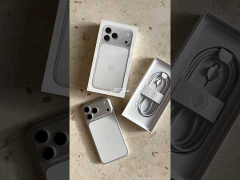 آيفون 17 برو ماكس فضي تجربة فتح الصندوق مختلفة