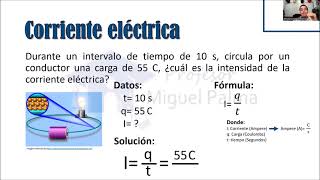 Electric current - Definition, formula and solved exercise