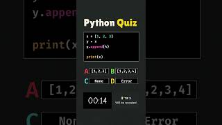 Python Quiz - What is the correct answer?