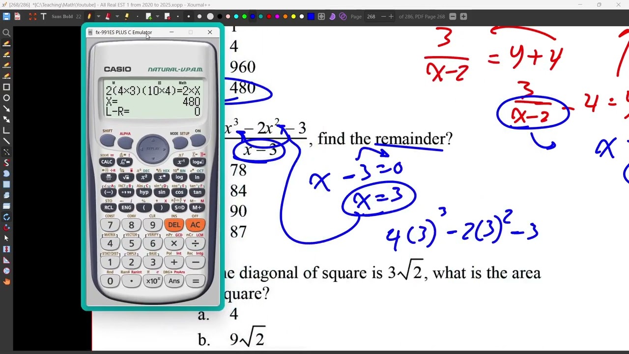 Test 24 EST 1 January 2025 from Q1-Q9 (No calculator section)