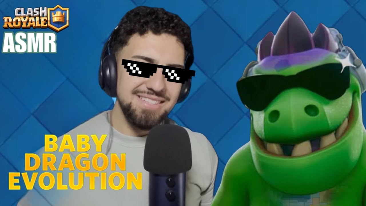 ASMR Clash Royale | Baby Dragon Evolution Draft Battles 🐉🎧