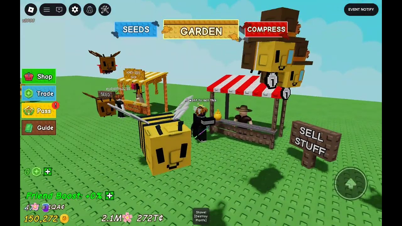 Playing grow a garden with the new update - YouTube
