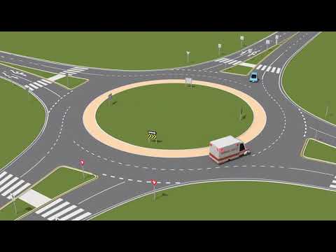 Emergency vehicles in roundabouts