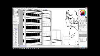 Time-lapse Melukis Bangunan Menggunakan Paint Tool SAI oleh Harihtaroon (Bahagian 2)
