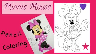 Coloring Minnie Mouse - Disney Mickey Mouse | @kimmiTheClown | @sprinkleddonuts | @AKINART