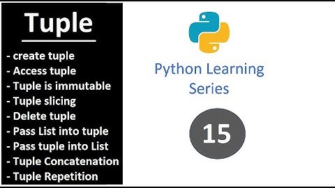 15. [In Hindi] Core Python: Tuple