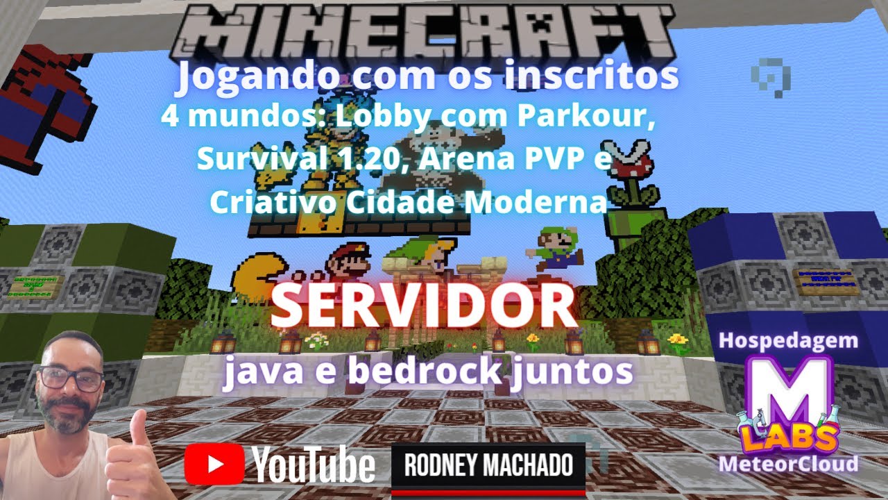 🔴🎮🔴 JOGANDO COM OS INSCRITOS NOVO SERVIDOR - MINECRAFT JAVA E BEDROCK 🔴 ...