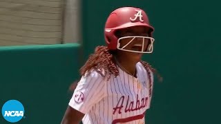 Alabama's 9-run first inning explosion in 2024 NCAA softball regionals