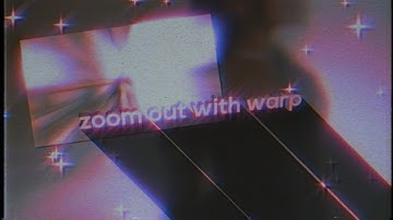 zoom out with warp | after effects tutorial