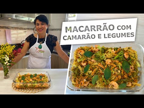Vídeo: Camarão Gengibre Com Macarrão E Vegetais