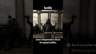 hostility — The Elder Scrolls V: Skyrim dialogue scene
