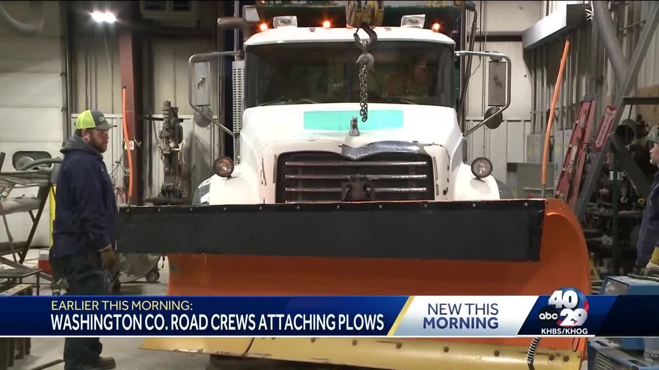 Washington county crews ready to plow roads - YouTube