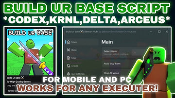 [New]🧟‍♂️Build ur Base Script Pastebin AUTOBUY ALL ITEMS | AUTO-STOP WAVE | AUTOCOLLECT GOLD💰