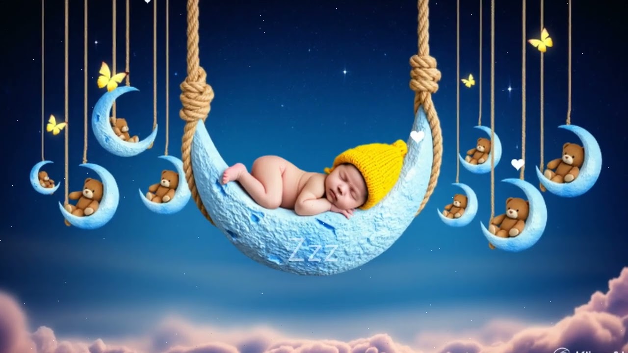 ✨ Ad Free Baby Rain Harp Symphony—Cloud Melodies and Harp Warmth for Deep Night Comfort