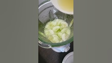 CUCUMBER WITH LEMON BLENDER #asmr #satisfying #shorts #fruit