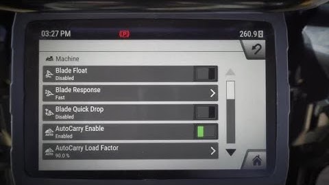 Cat® Next Gen Dozer Monitor: Machine Settings