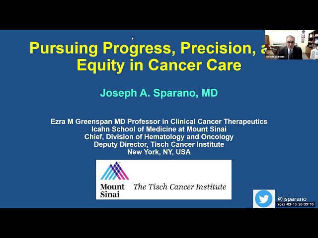 Pursuing Progress, Precision, and Equity in Cancer Care